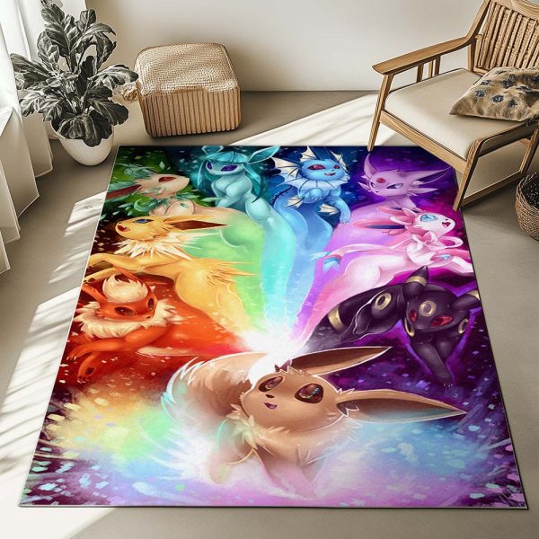 Evoli Entwicklung Pokémon  - Eevee Evolution Pokemon 3 Teppich – Bild 2