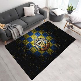 Eintracht Braunschweig Blau Gelb Raute Stil 01 Teppich