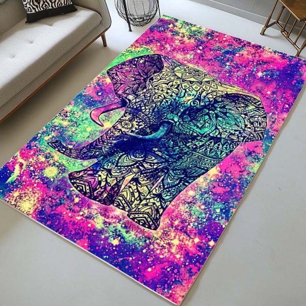 Elefant – Boho-Hippie-Stil Teppich – Bild 2