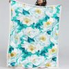 Blumenteppiche Blau Decke - Fleecedecke