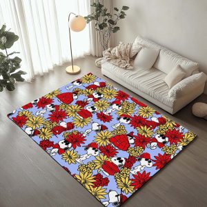 Blumiger Snoopy Teppich