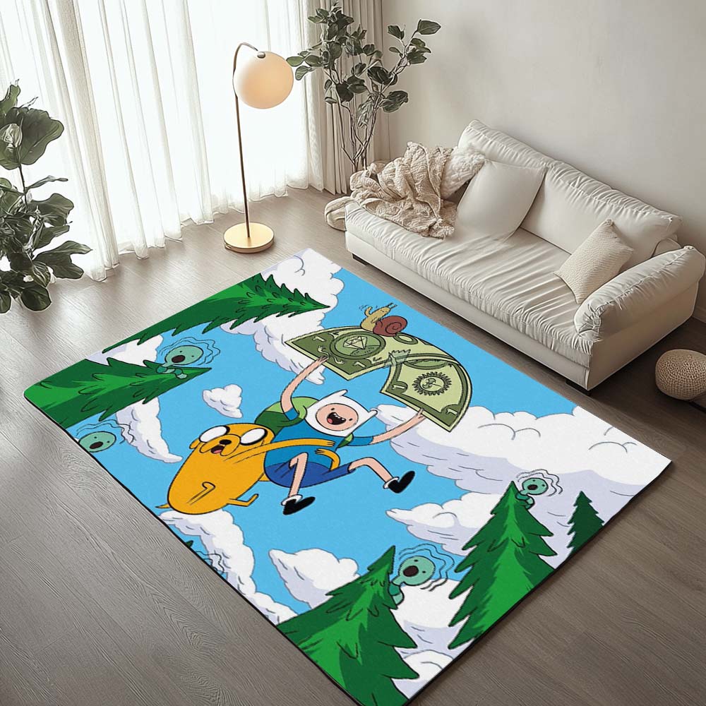 Fortnite Adventure Time Skin Hund und Mensch Teppich