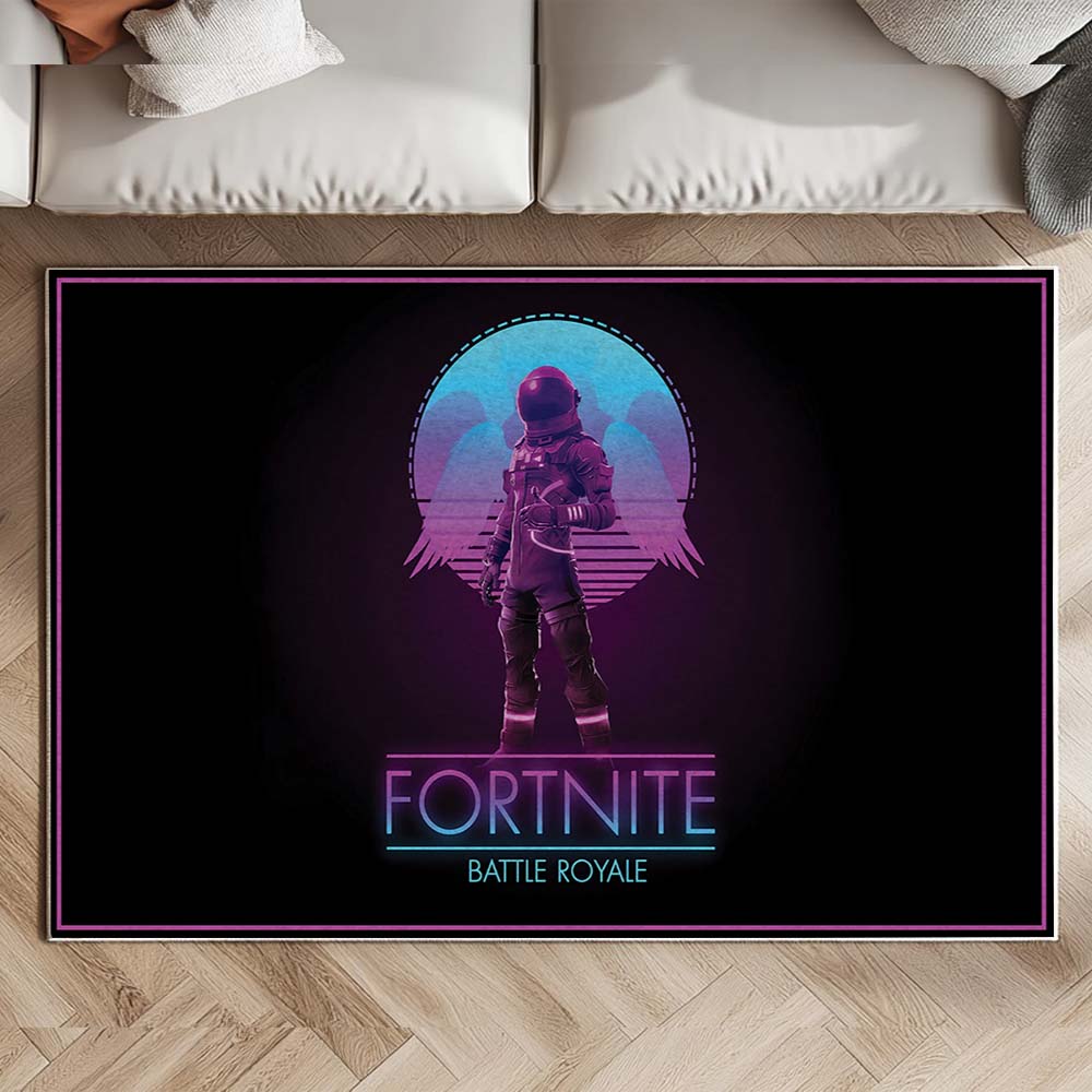 Fortnite Battle Royale Weltraum Galaxie Retro Stil Teppich – Bild 2