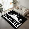 Fortnite Schwarz Weiß Logo Teppich