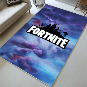 Fortnite Himmel und Logo Teppich