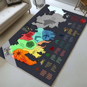 Game of Thrones Häuser Karte Teppich