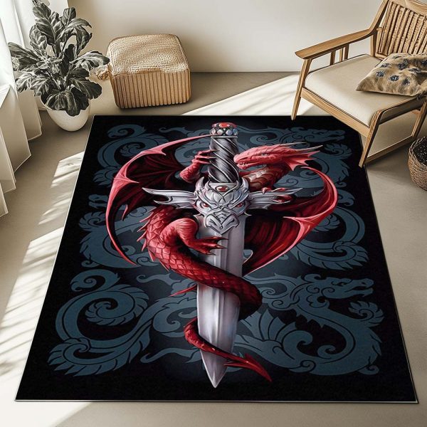 Game of Thrones Schwert und Drache Teppich – Bild 2
