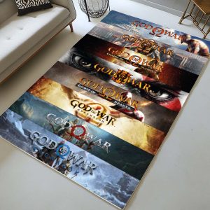 God of War Logo Kunst Teppich