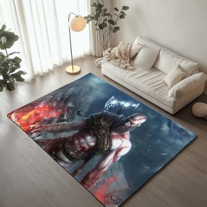God of War Ragnarök Kratos Geist von Sparta 2 Teppich