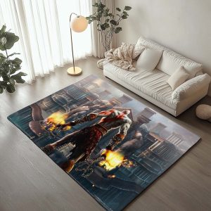 God of War Ragnarök Kratos Geist von Sparta 6 Teppich