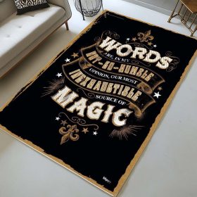 Harry Potter Dumbledore Zitat Worte sind unsere unerschöpflichste Quelle der Magie Teppich