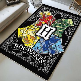 Harry Potter Schule von Hogwarts Logo Zeichnung Teppich