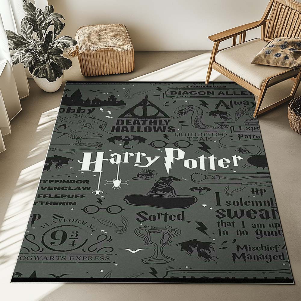 Harry Potter Symbole Heiligtümer des Todes Sortiert Always Teppich – Bild 2