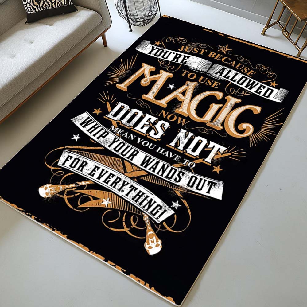 Harry Potter Zücke deinen Zauberstab Teppich