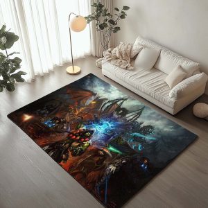 Helden aus World of Warcraft Teppich