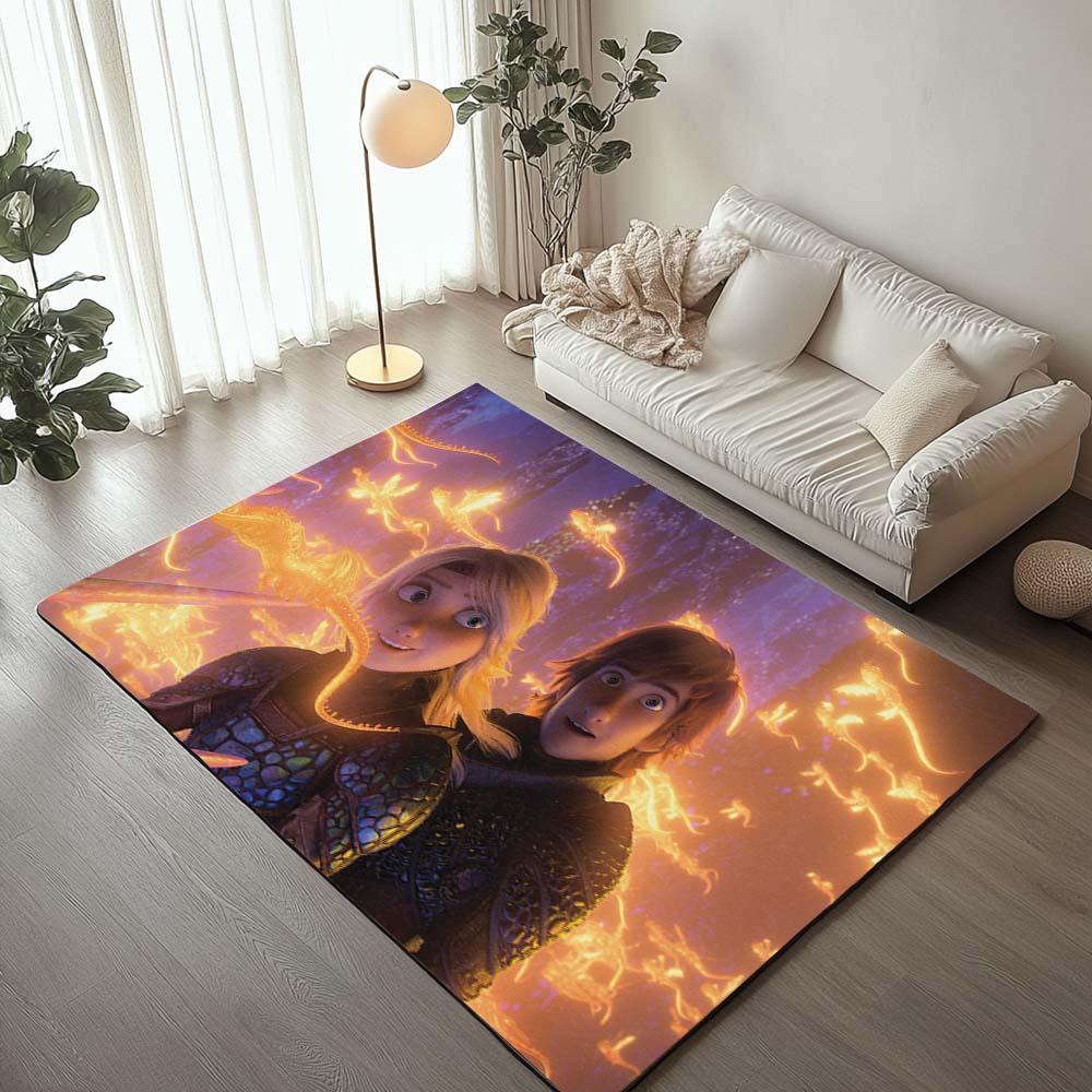 Hicks und Astrid Hofferson – Drachenzähmen leicht gemacht - Dragons Teppich