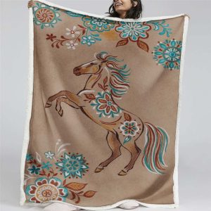 Pferd Tier Decke - Fleecedecke