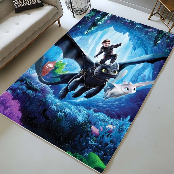 Ohnezahn und Hicks – Drachenzähmen leicht gemacht 3 - Dragons Teppich – Bild 2