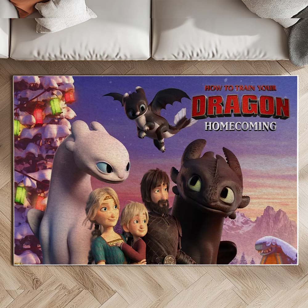 Drachenzähmen leicht gemacht – Alle Charaktere 3 - Dragons Teppich – Bild 2