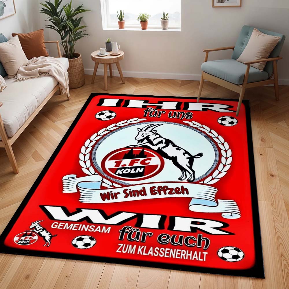 Ihr für uns wir sind effzeh wir gemeinsam für euch zum Klassenerhalt Teppich