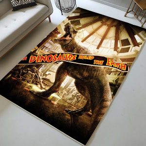 Jurassic World Dinosaurier im Museum Teppich