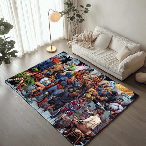 Justice League Alle Charaktere 03 Teppich