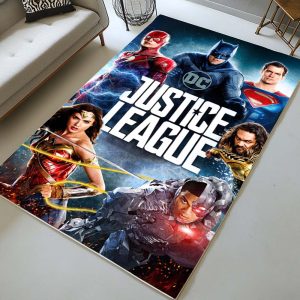 Justice League Alle Charaktere 04 Teppich