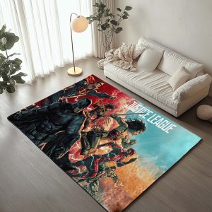 Justice League Alle Charaktere 07 Teppich