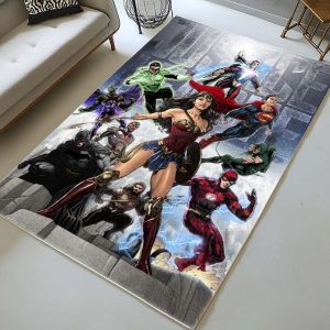 Justice League Alle Charaktere 12 Teppich