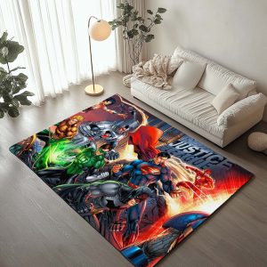 Justice League Alle Charaktere DC Comics Teppich