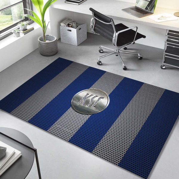 Karlsruher SC KSC blau weiß Metallgeflecht Teppich – Bild 2
