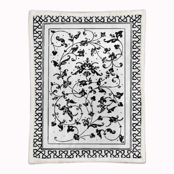 Teppiche mit Blattmotiv 01 Decke - Fleecedecke – Bild 2