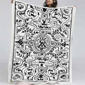 Teppiche mit Blattmotiv 02 Decke - Fleecedecke