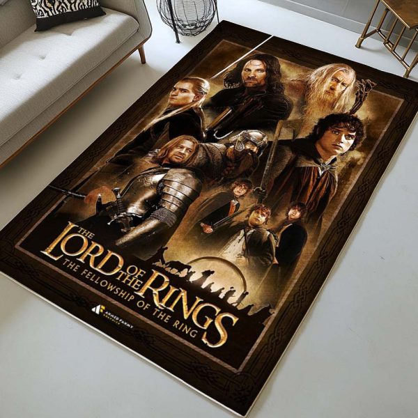 Der Herr der Ringe Charaktere 3 Teppich
