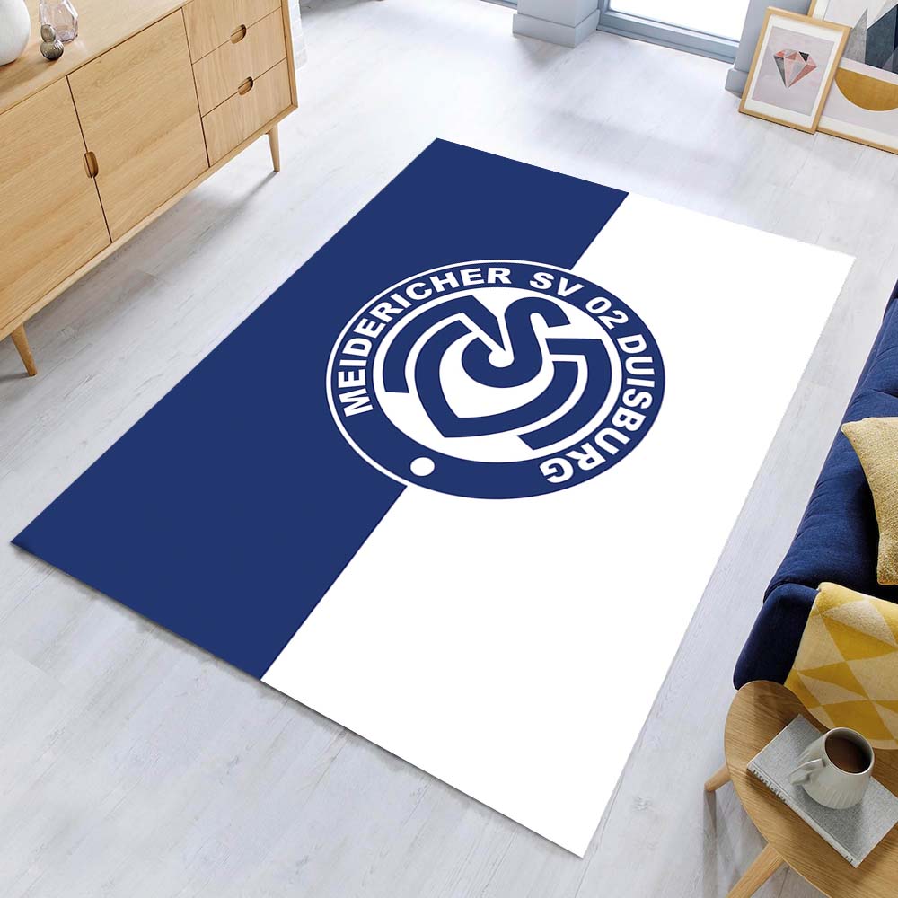 MSV Duisburg 02 blauer vertikaler Hintergrund Teppich – Bild 2