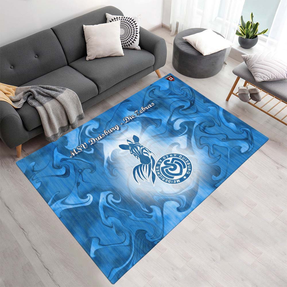 MSV Duisburg blauer Hintergrund Teppich