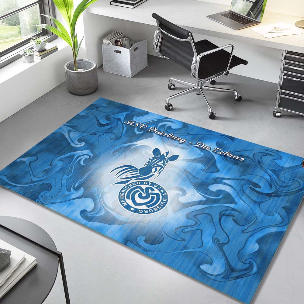 MSV Duisburg blauer Hintergrund Teppich – Bild 2
