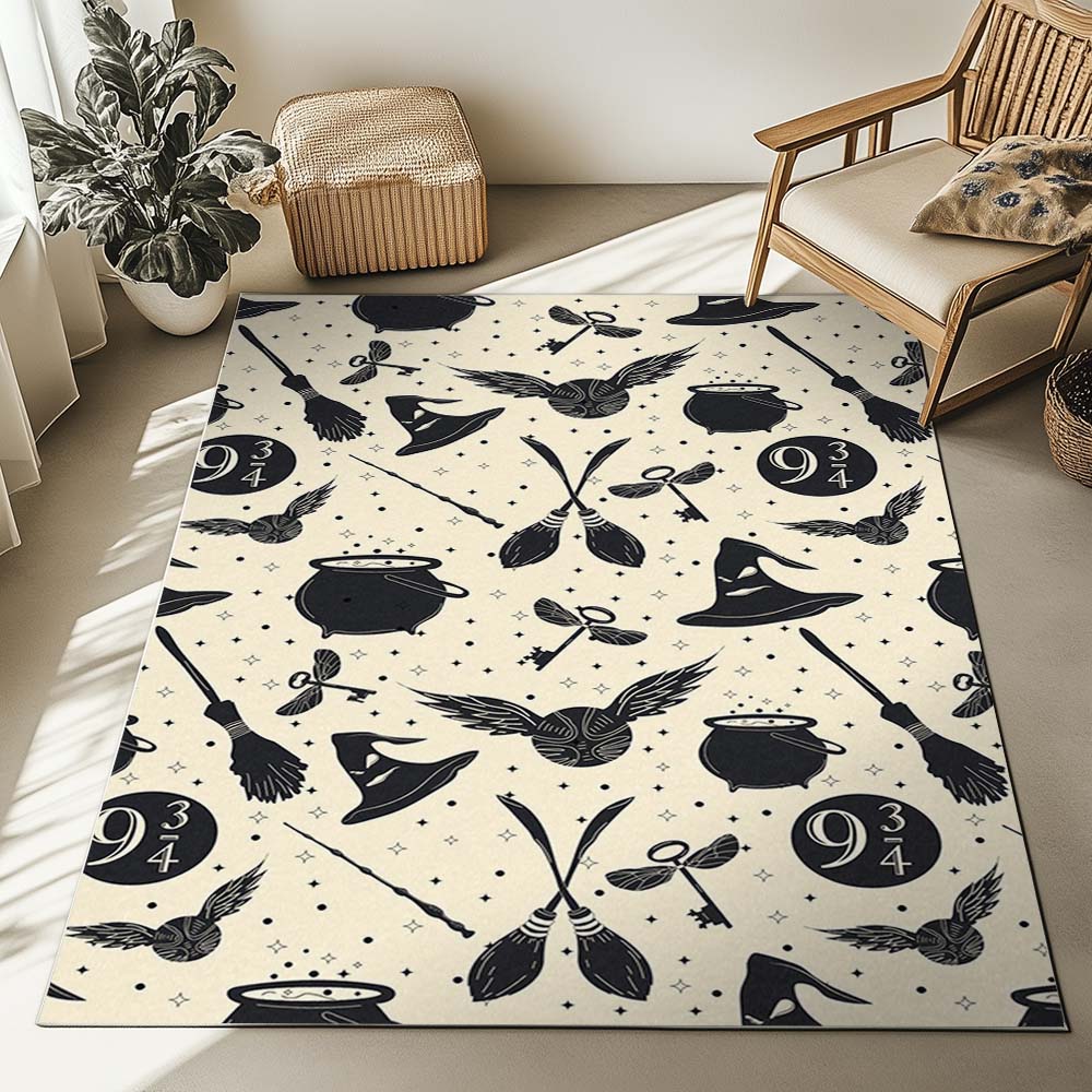 Magische Dinge Harry Potter Symbole Sprechender Hut Bahnsteig Goldener Schnatz Teppich – Bild 2