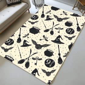 Magische Dinge Harry Potter Symbole Sprechender Hut Bahnsteig Goldener Schnatz Teppich