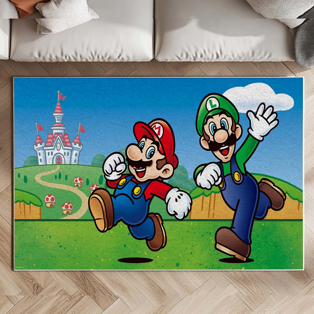 Mario und Luigi – Super Mario 4 Teppich – Bild 2