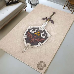 Master-Schwert und Hylia-Schild Die Legende von Zelda Teppich