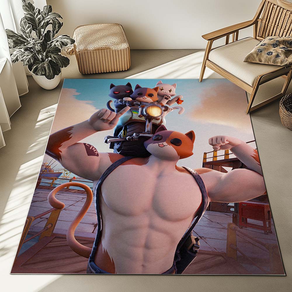 Meowscles Kit Skin Fortnite fröhlich Teppich – Bild 2