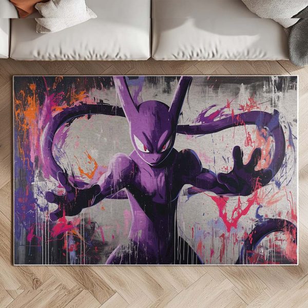 Mewtu Pokémon  - Mewtwo Pokemon 13 Teppich – Bild 2