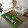 Minecraft Klassischer Creeper unzufrieden Teppich