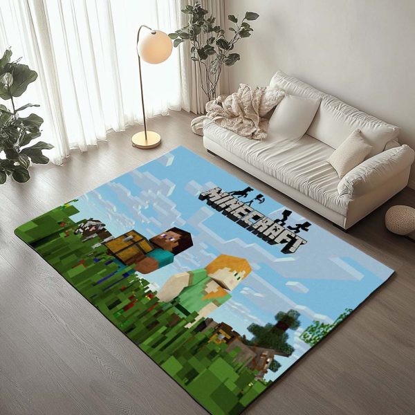 Minecraft Klassischer Steve mit Alex Teppich