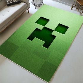 Minecraft Creeper Grünes Gesicht Teppich