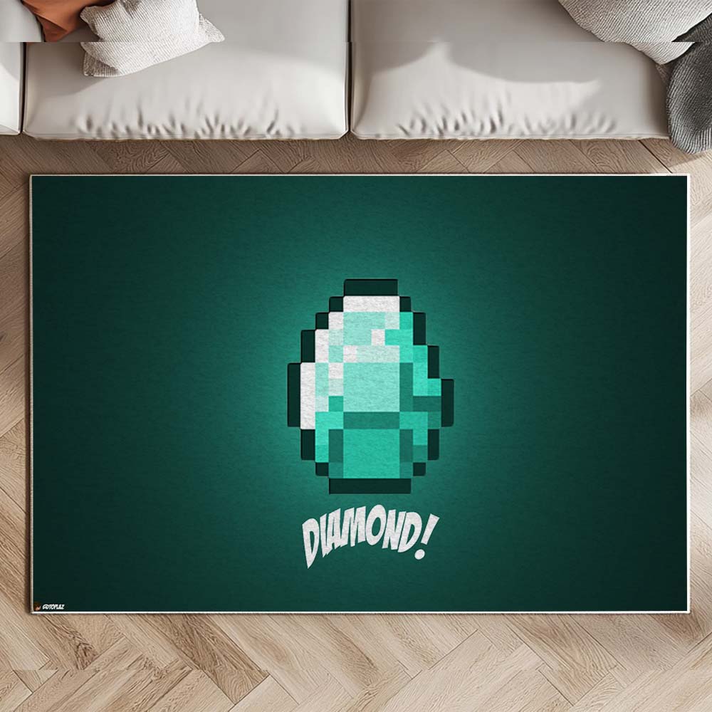 Minecraft Diamant 4 Teppich – Bild 2