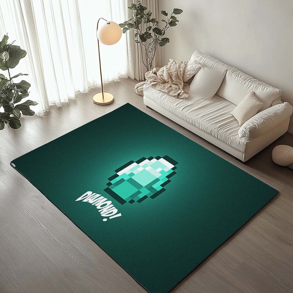 Minecraft Diamant 4 Teppich