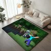 Minecraft Steve Kampf gegen den Feind Teppich