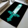 Minecraft Steve Schwert Diamantschwert 2 Teppich